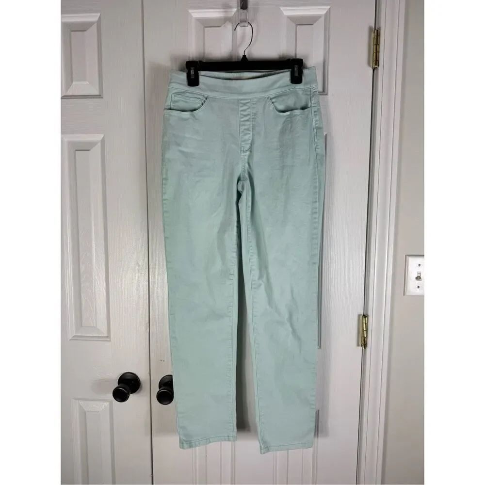 Soft Surroundings Womens Teal Jeans Size Small